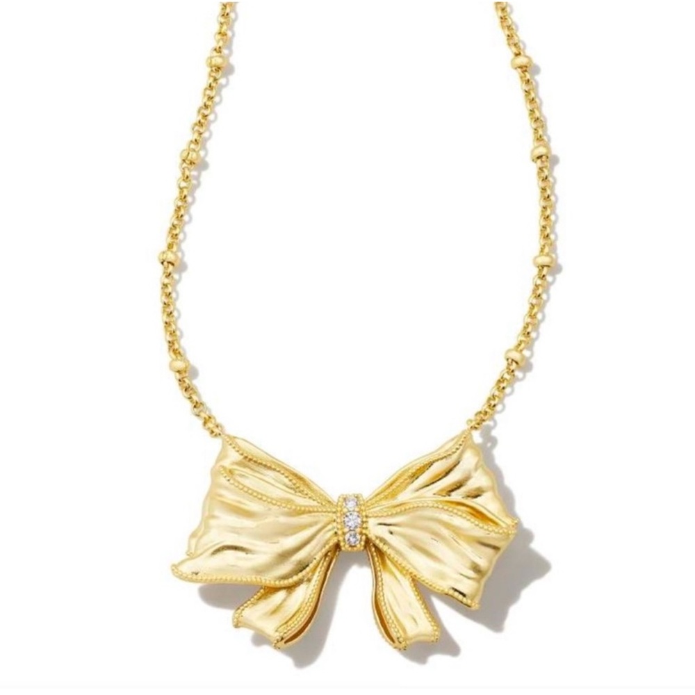 LoveShackFancy x Kendra Scott Bow Necklace